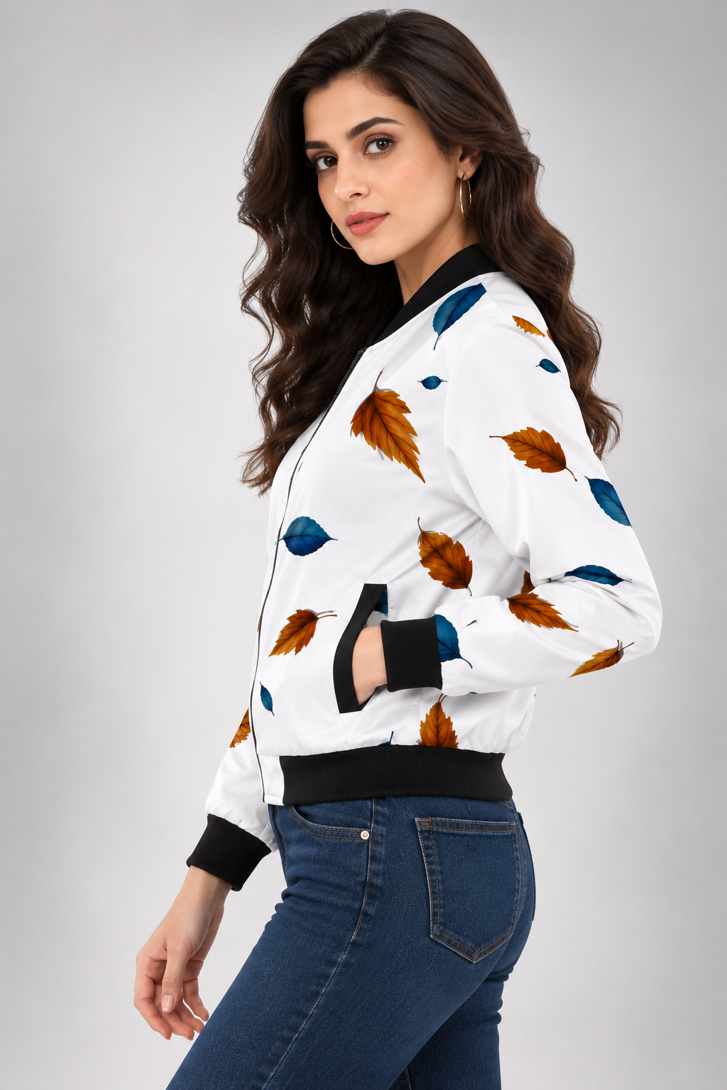Autumn Breeze Women’s AOP Bomber Jacket