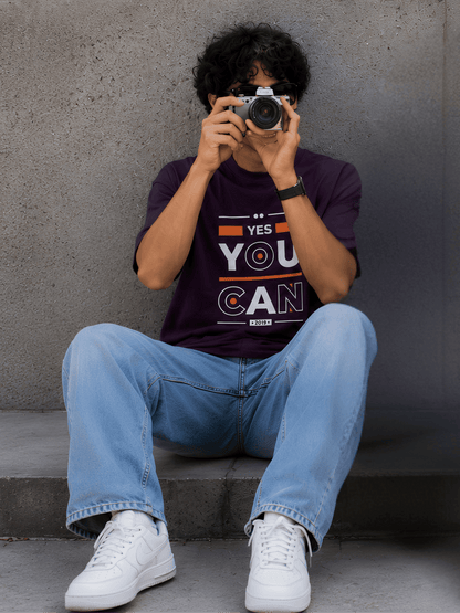 "Yes You Can" Unisex Oversized Classic T-Shirt