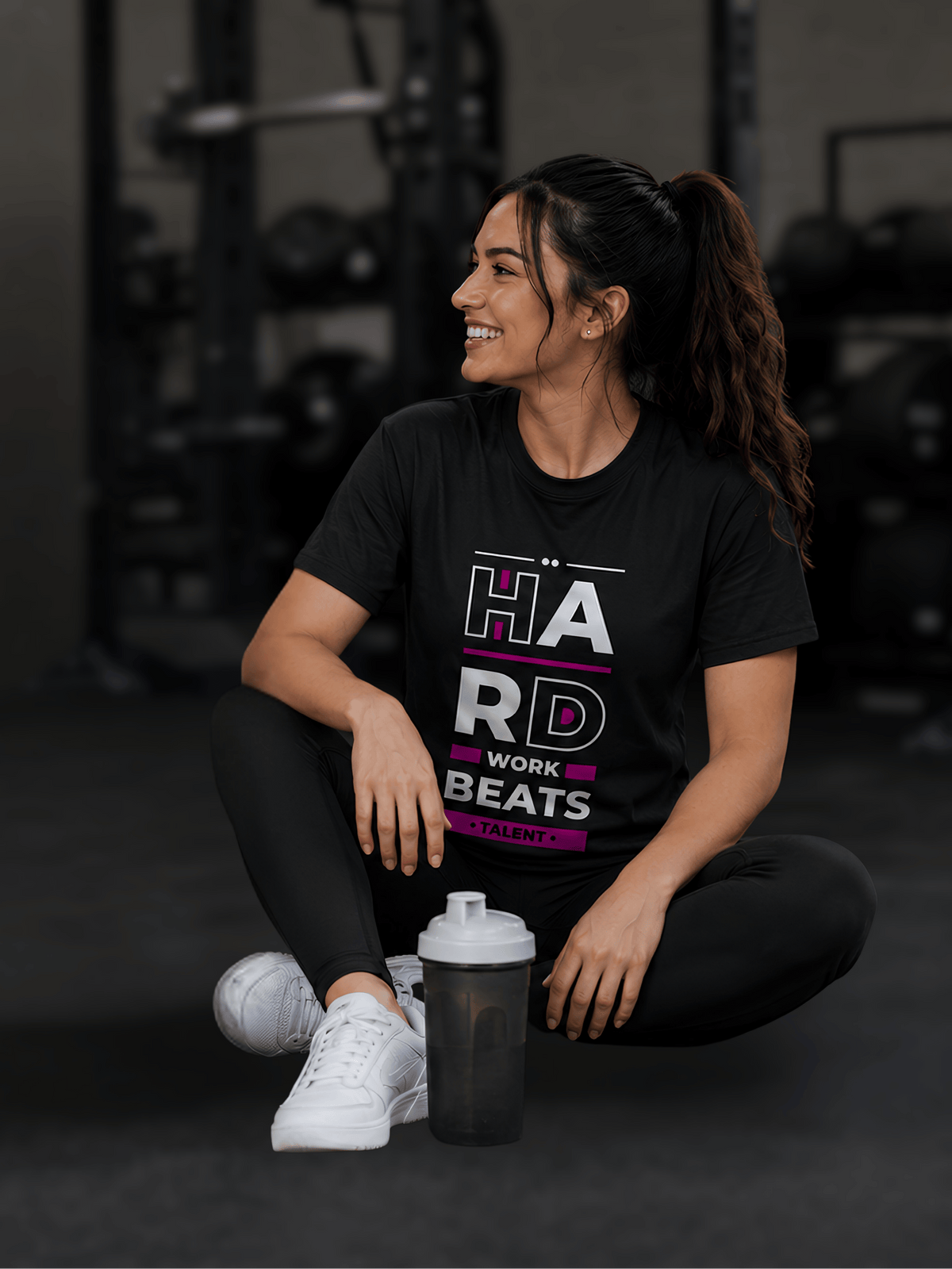 “Hard Work Beats Talent” Unisex Standard Crew T-Shirt
