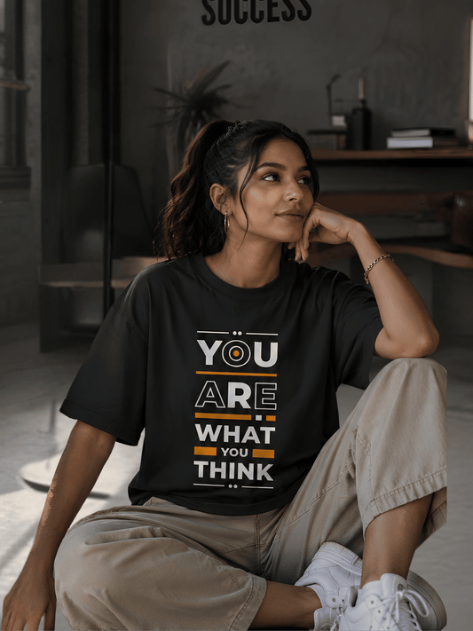 "You Are What You Think" Unisex Oversized Standard T-Shirt