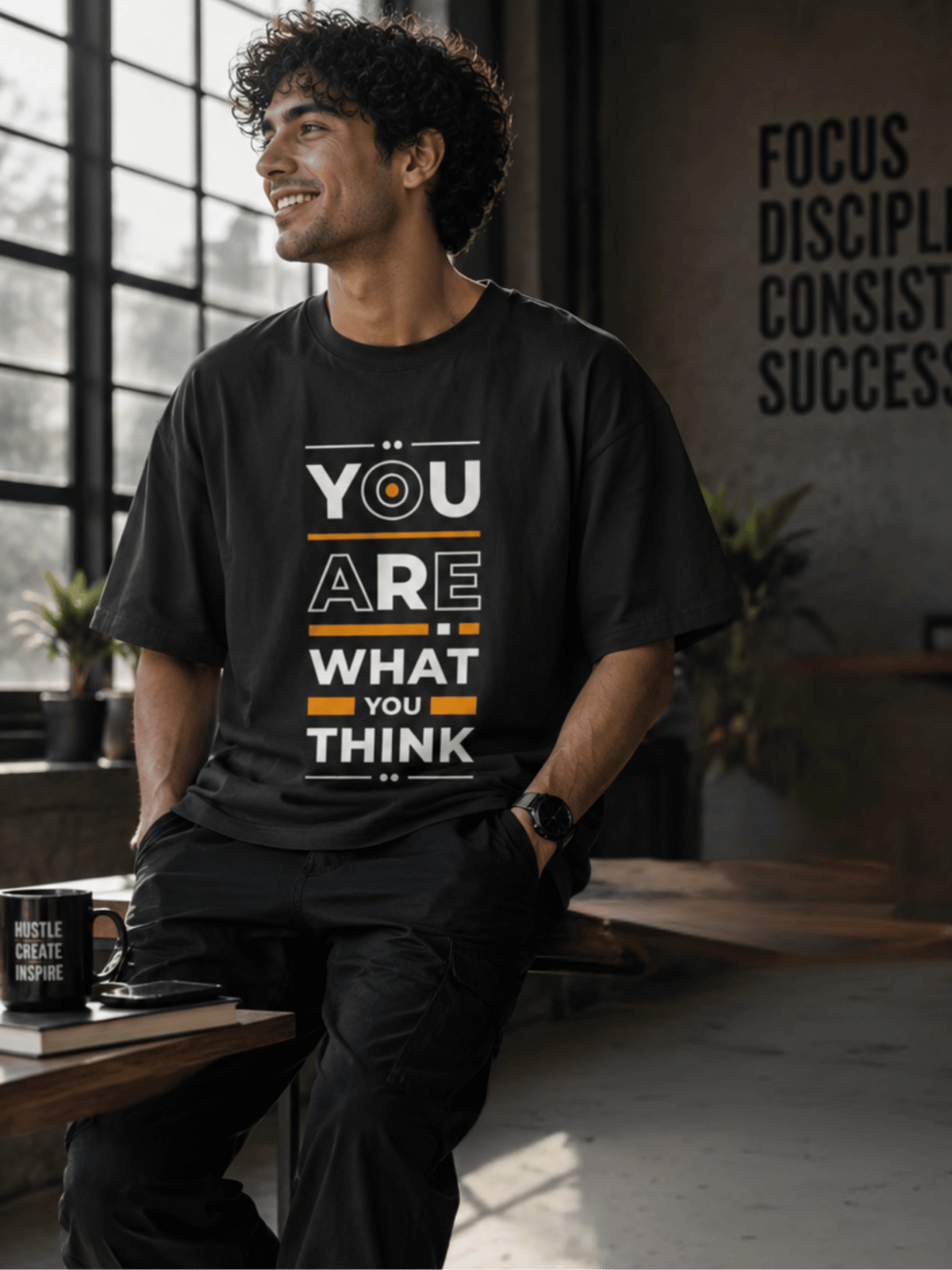 "You Are What You Think" Unisex Oversized Standard T-Shirt