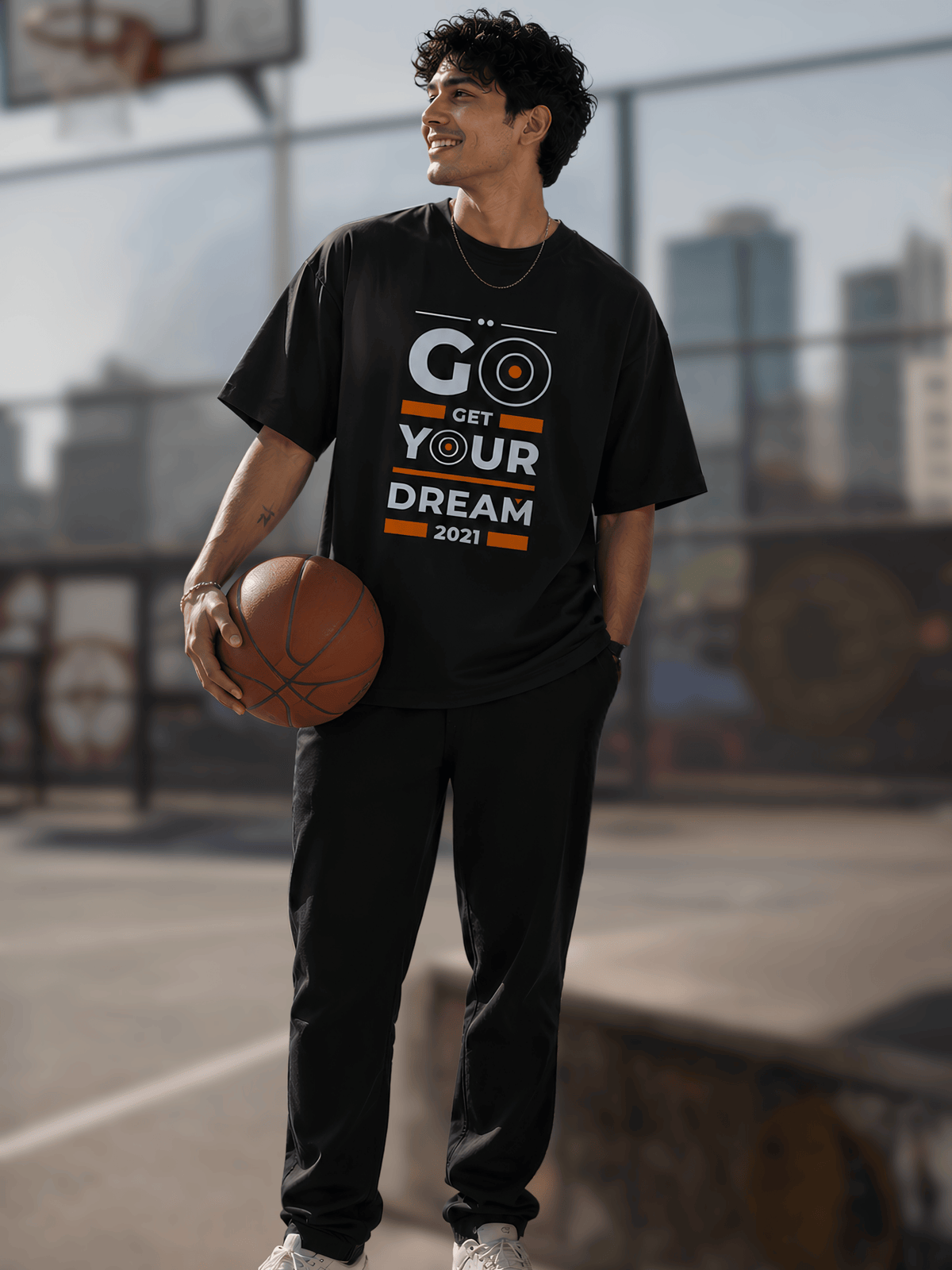 "Go Get Your Dream" Unisex Oversized Standard T-Shirt