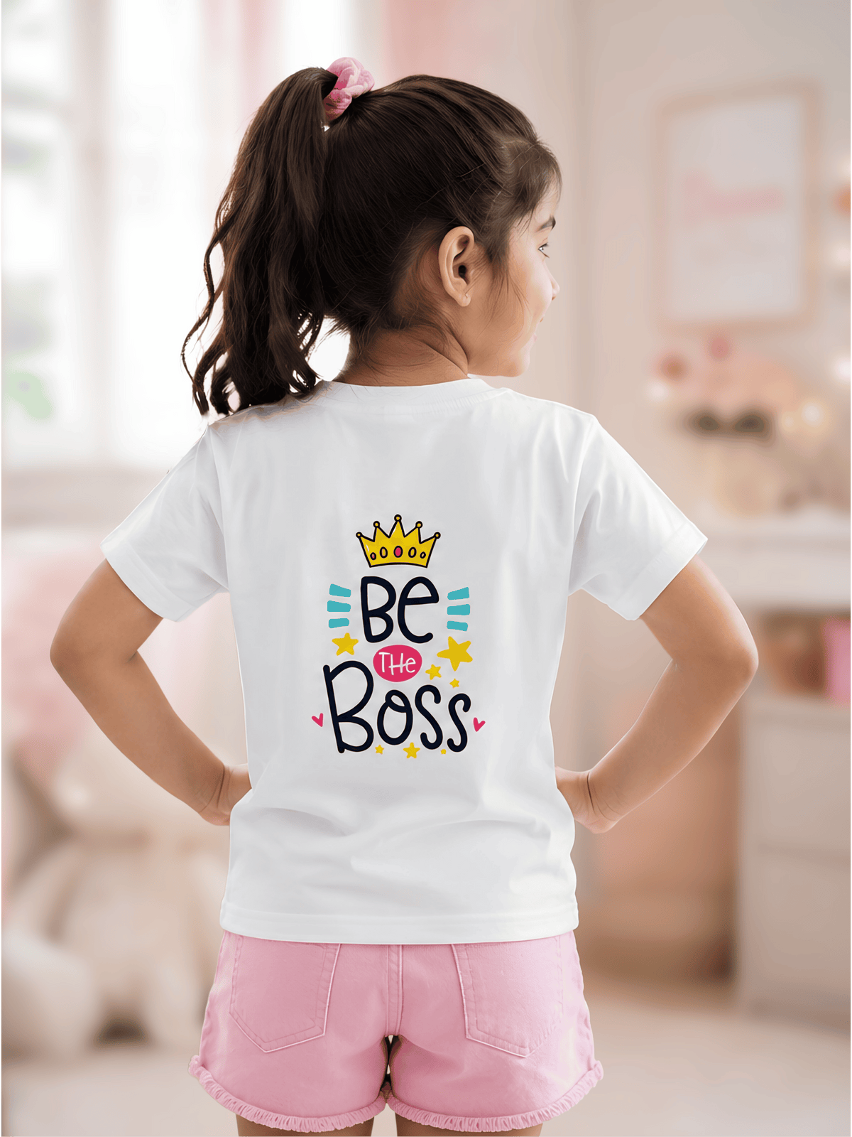 For kids: “Girl Boss” Girl's Crew Neck T-Shirt