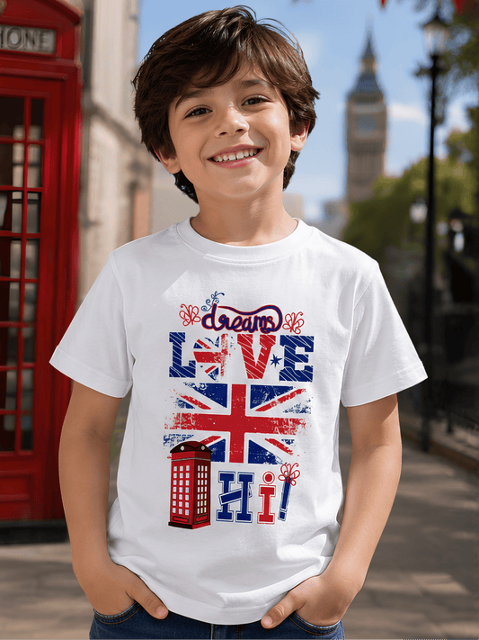 For kids: “London Dreams” Boy's Crew Neck T-Shirt