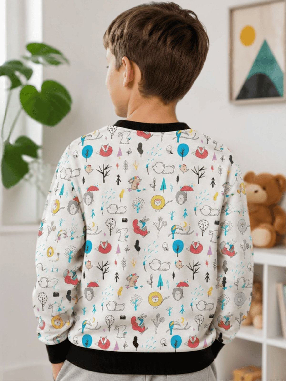 “Tiny Adventures” All-Over Print Kids Sweatshirt