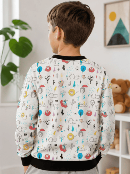 “Tiny Adventures” All-Over Print Kids Sweatshirt
