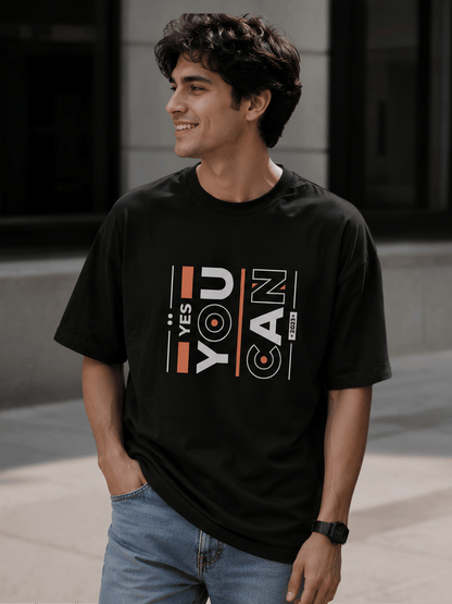 "Yes You Can" Unisex Oversized Standard T-Shirt