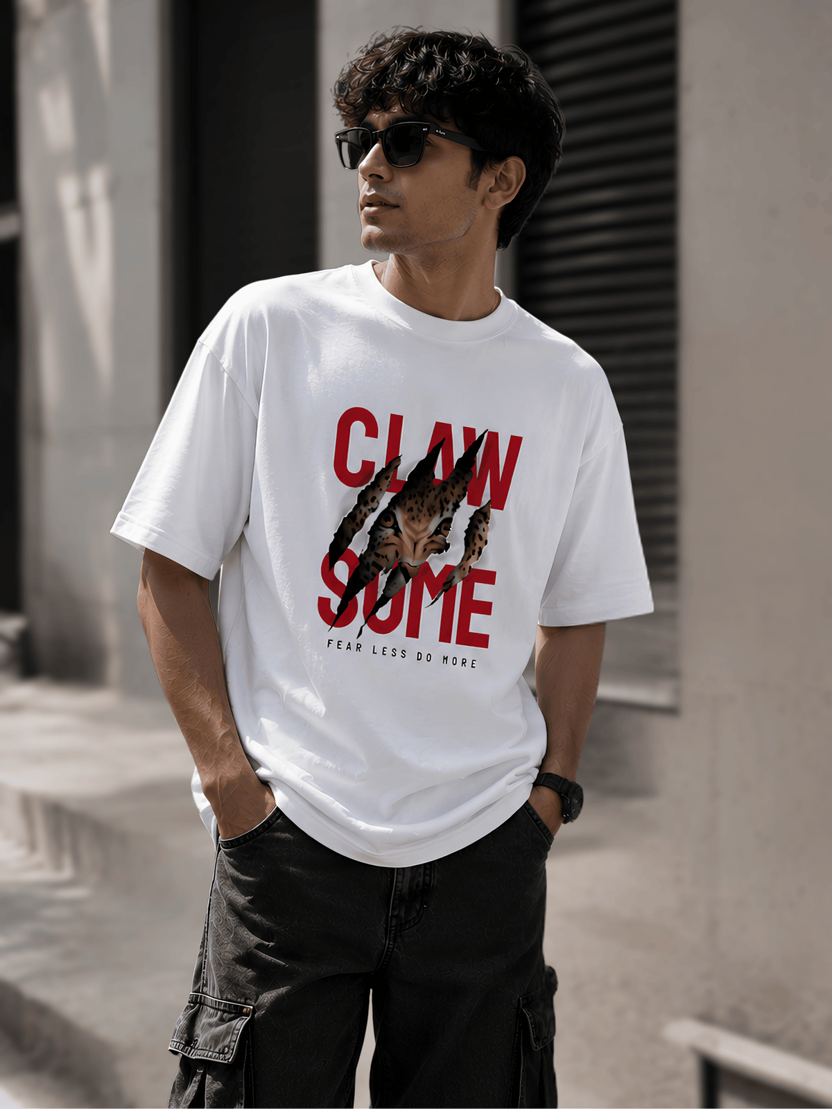 "Claw Some Courage" Unisex Oversized Standard T-Shirt