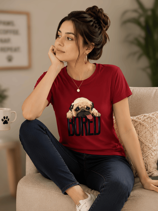 Bored Pug Mood Women's Classic T-Shirt