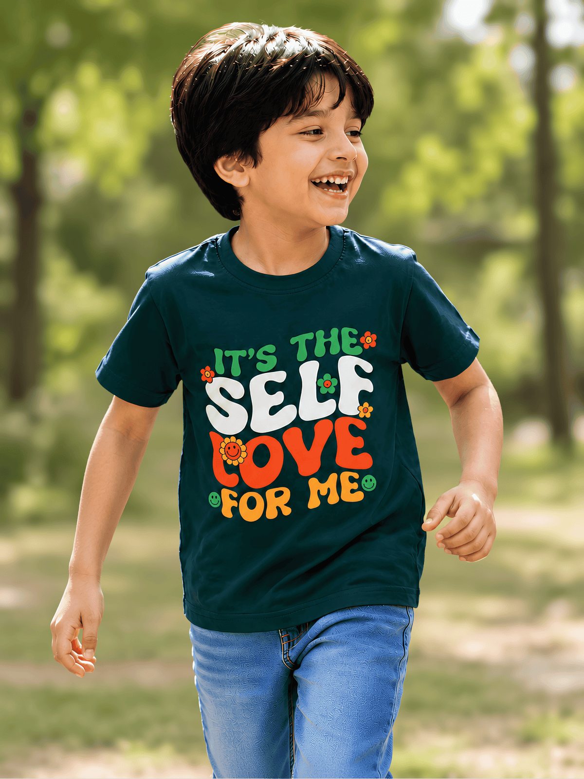 For kids: “Self Love” Kids Crew Neck T-Shirt