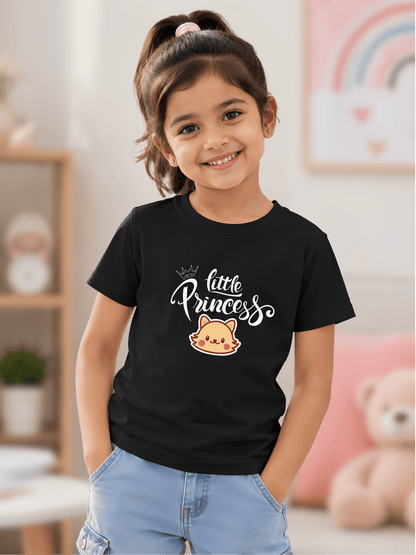 For kids: "Little Princess" Girl's Crew Neck T-Shirt