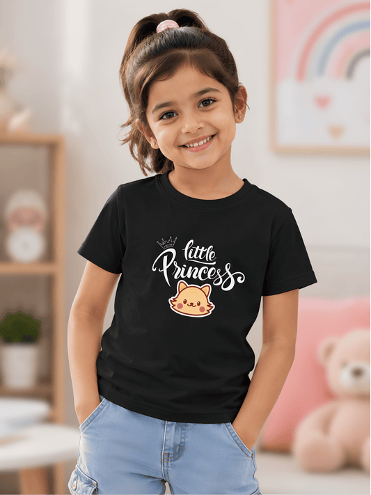 For kids: "Little Princess" Girl's Crew Neck T-Shirt