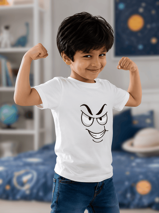 For kids: "Little Trouble Maker" Boy's Crew Neck T-Shirt