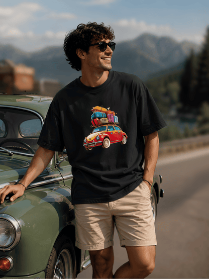 Standard Crew Graphic T-Shirt – Vintage Travel Car Edition