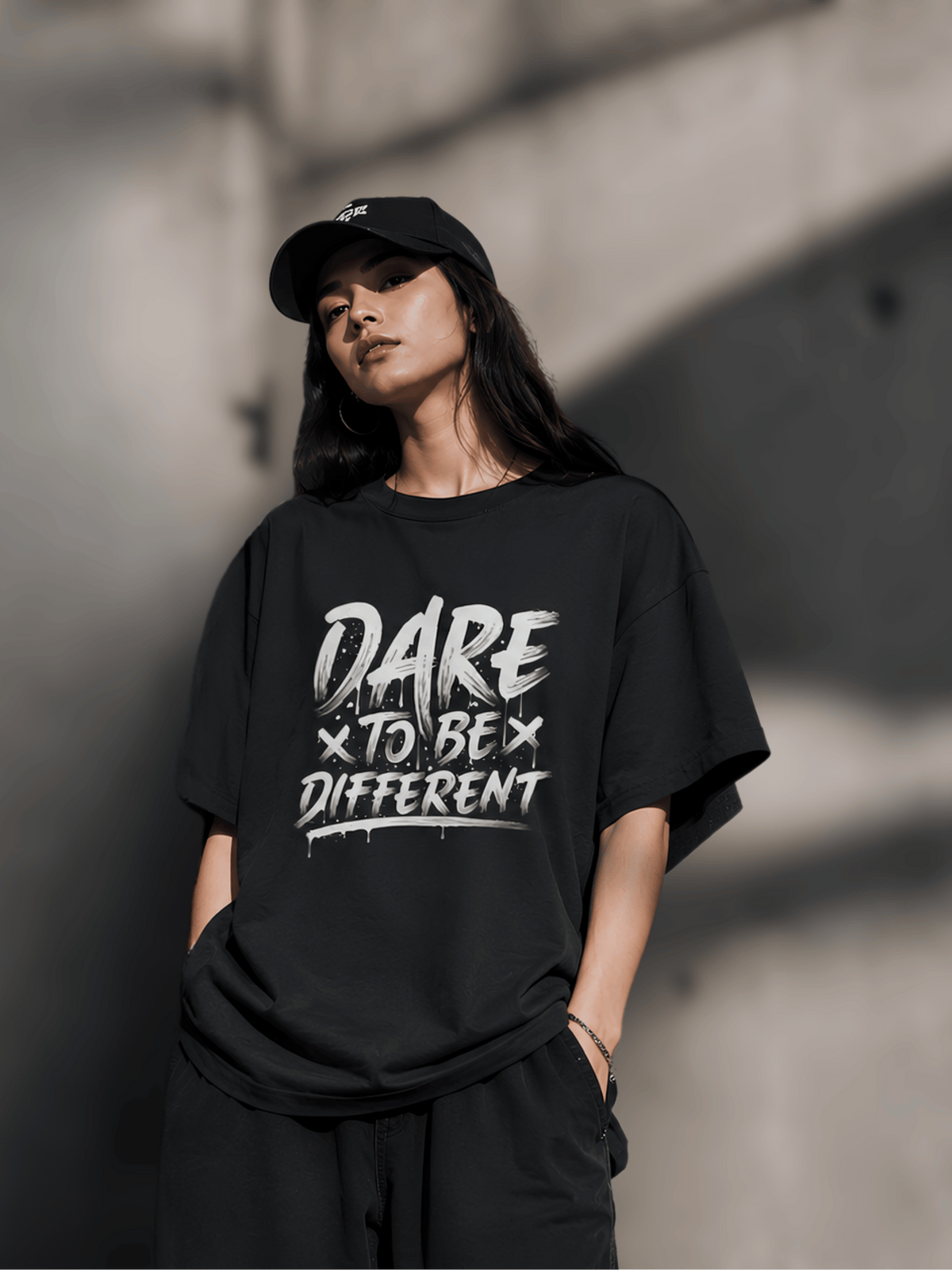 Dare To Be Different Unisex Oversized Standard T-Shirt