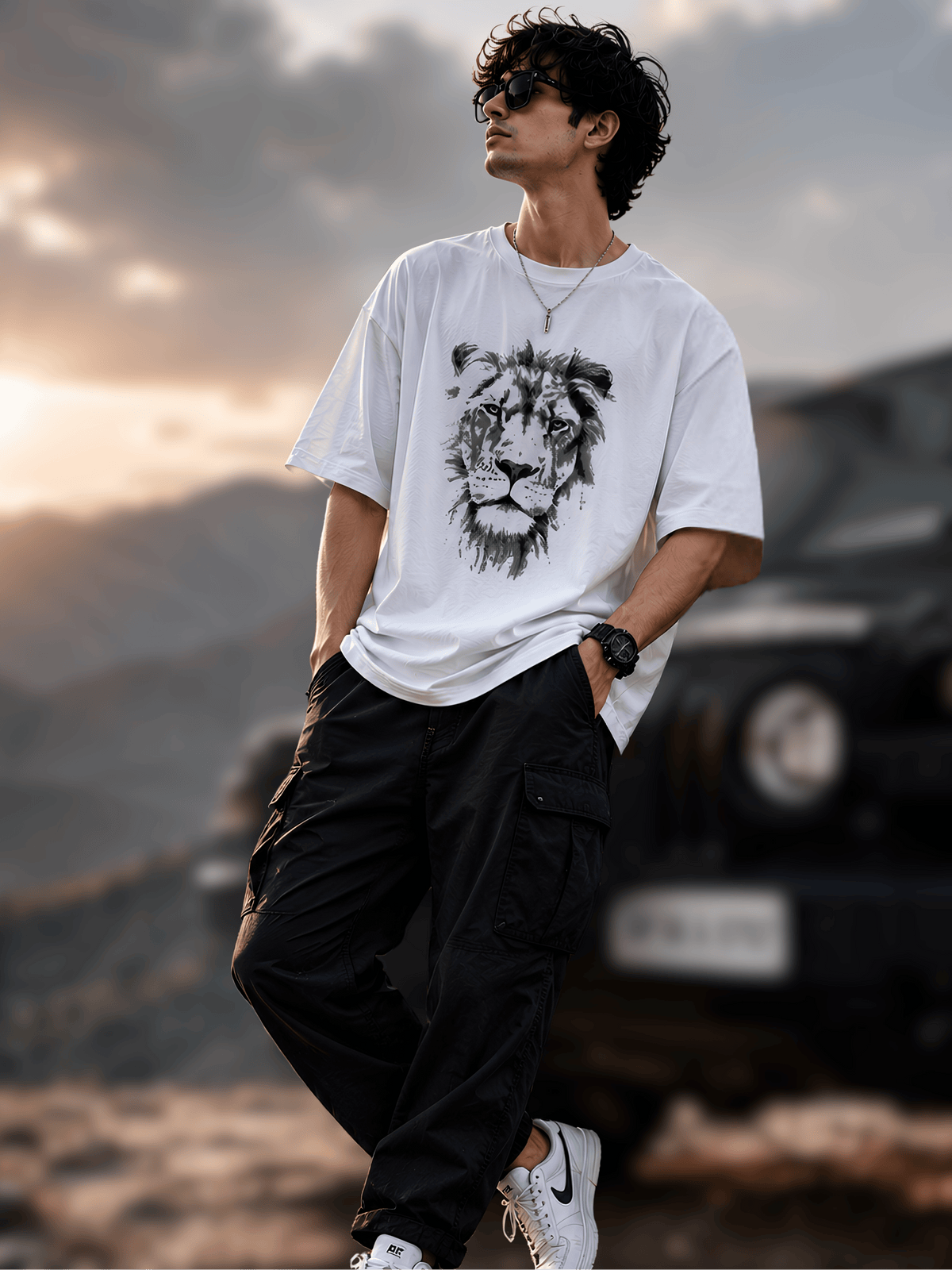 Majestic Lion Unisex Oversized Standard T-Shirt