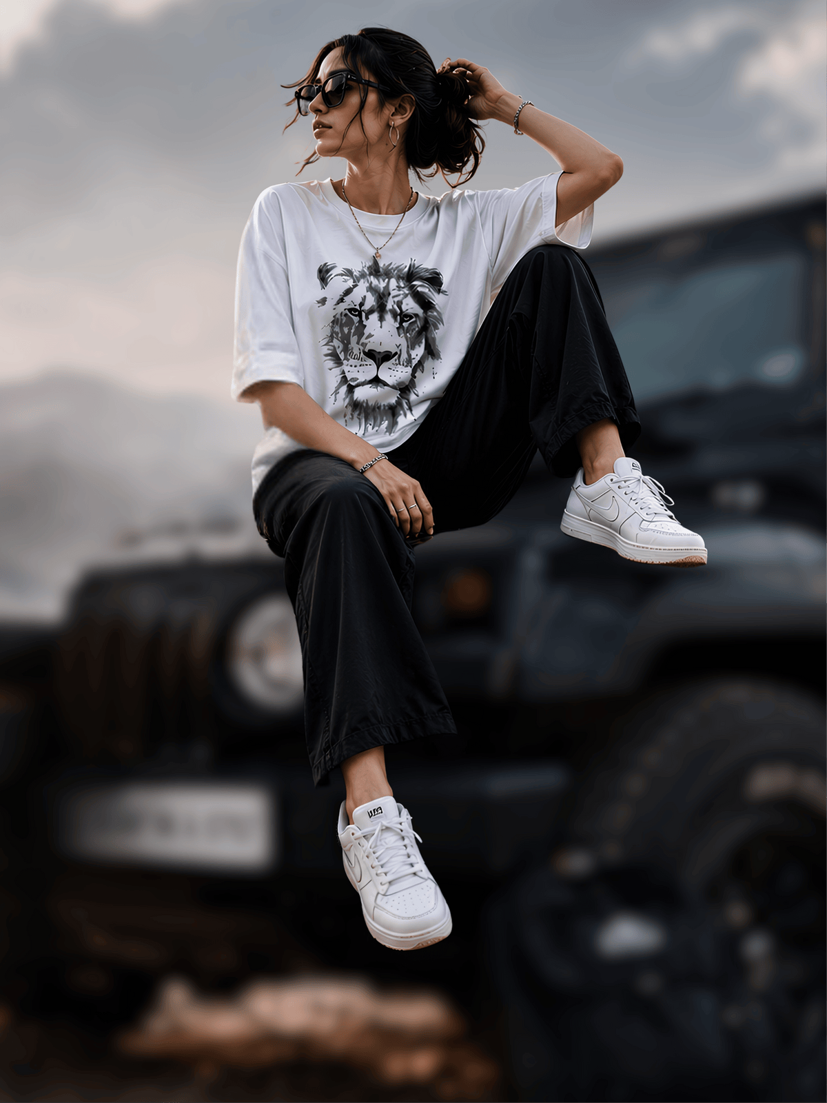 Majestic Lion Unisex Oversized Standard T-Shirt