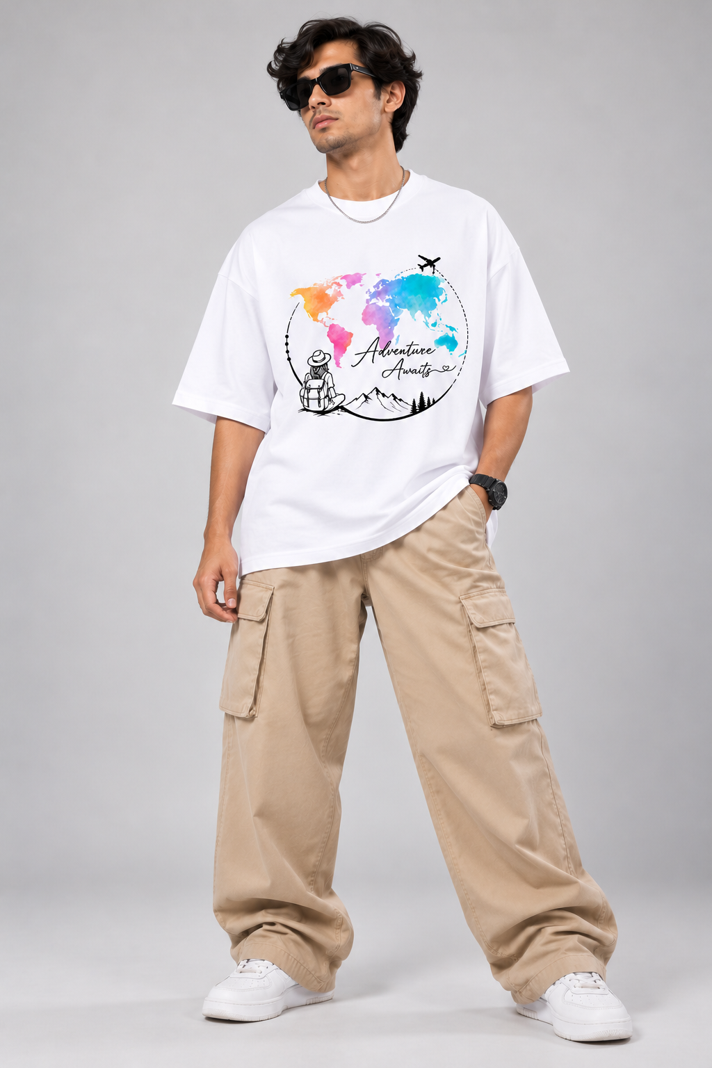 Adventure Awaits Unisex Oversized Standard T-Shirt