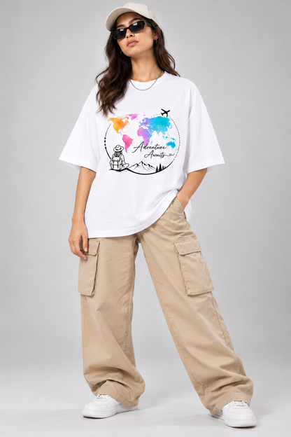 Adventure Awaits Unisex Oversized Standard T-Shirt