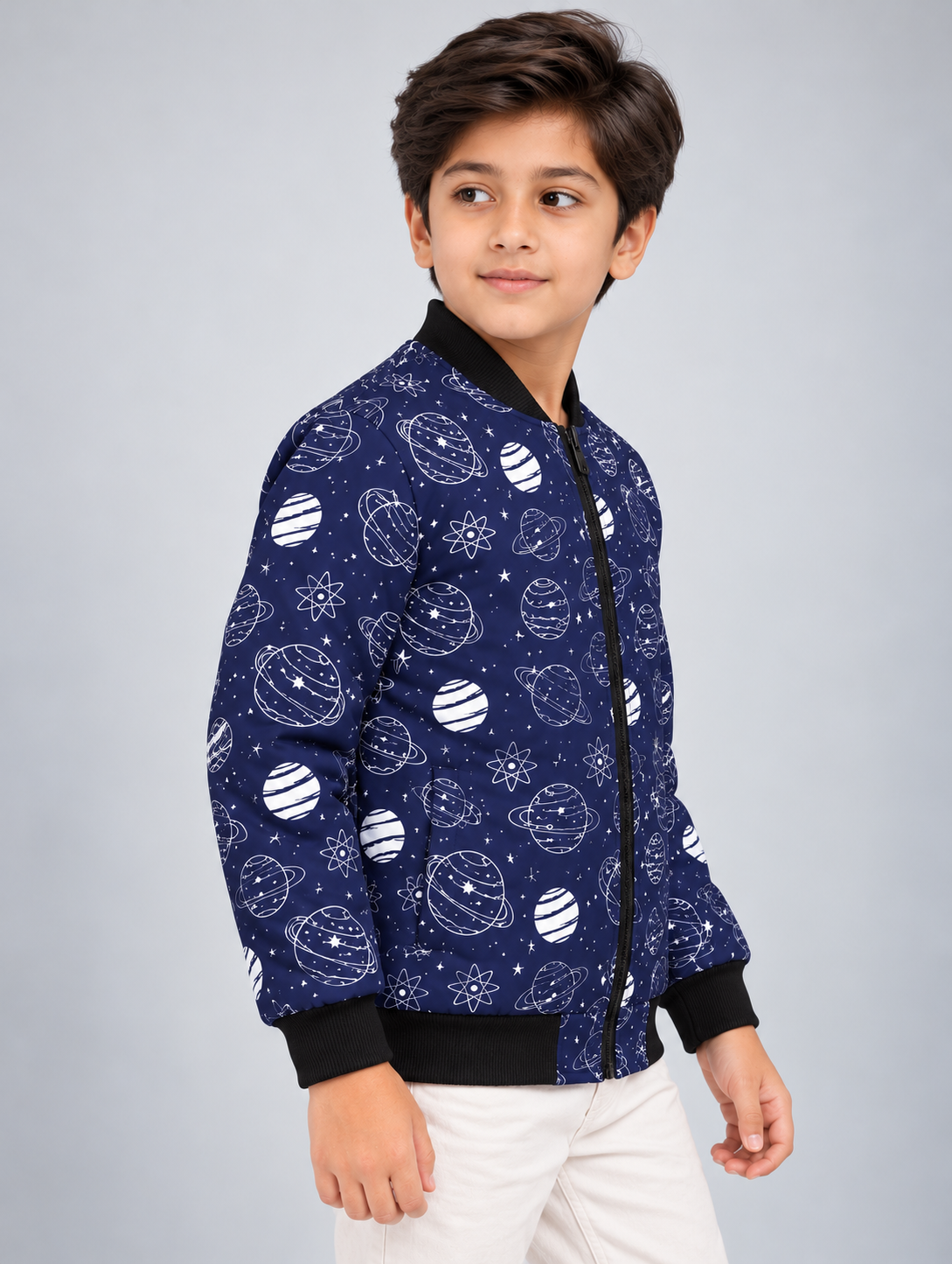 Cosmic Explorer AOP Kids Bomber Jacket