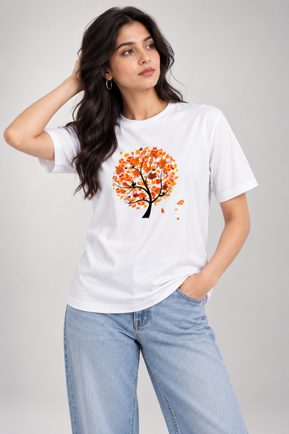 Golden Leaves Unisex Basic T-Shirt