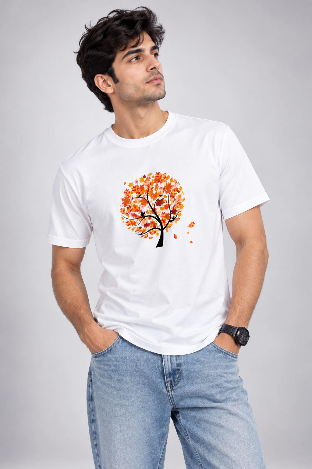 Golden Leaves Unisex Basic T-Shirt