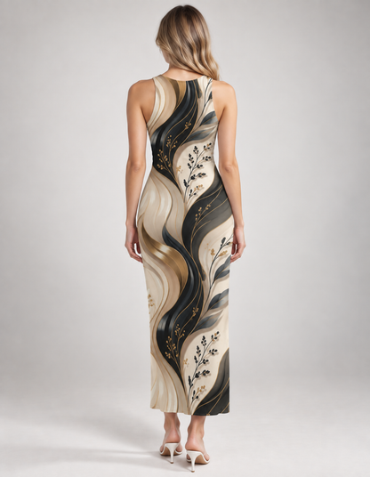 Noir Aurelia AOP Bodycon Dress