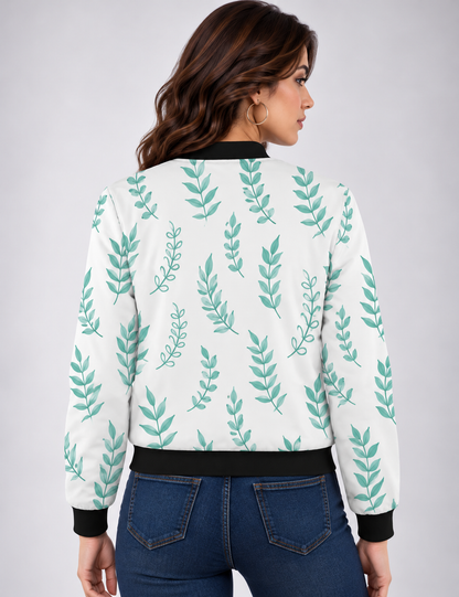 Sage Serenity Women’s AOP Bomber Jacket