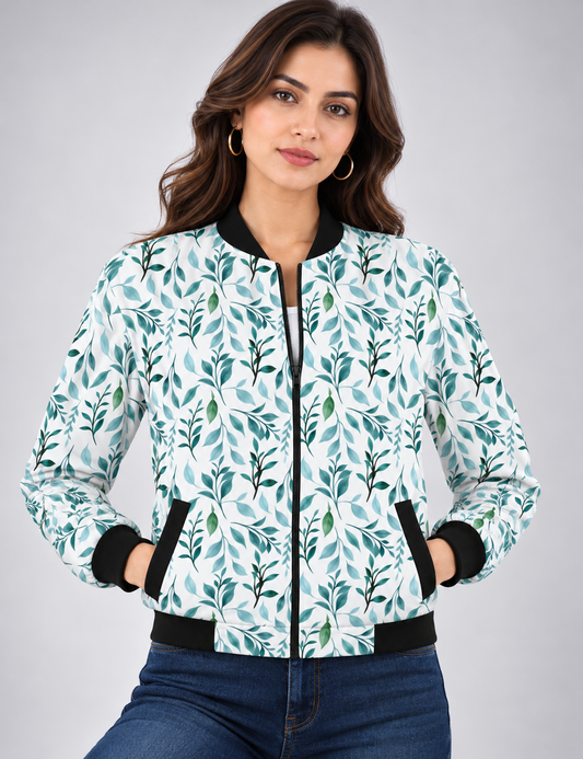 Sage Serenity Women’s AOP Bomber Jacket