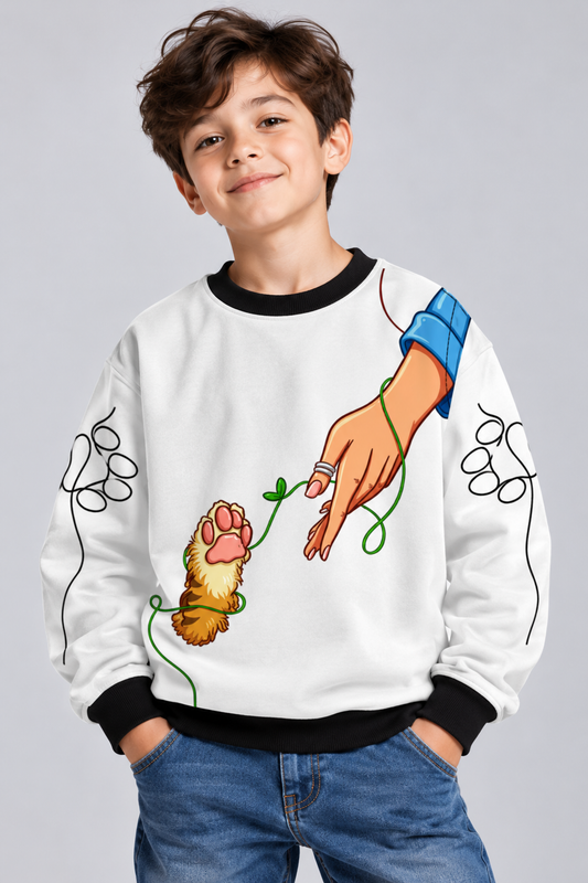 Gentle Paw Connection Kids AOP Sweatshirt
