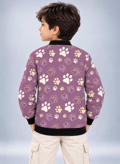 Pawfect Pals AOP Kids Bomber Jacket