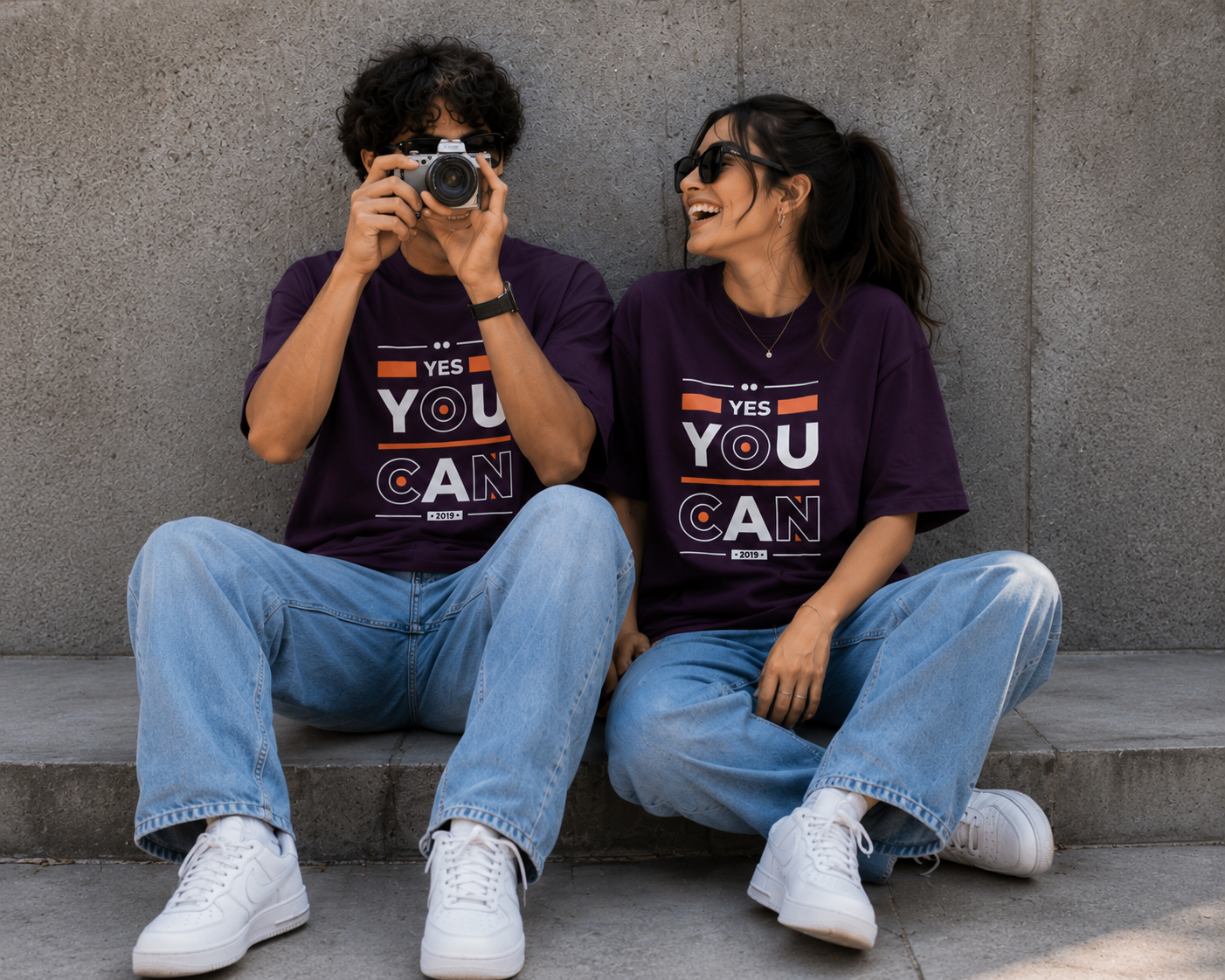 "Yes You Can" Unisex Oversized Classic T-Shirt