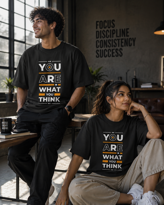"You Are What You Think" Unisex Oversized Standard T-Shirt