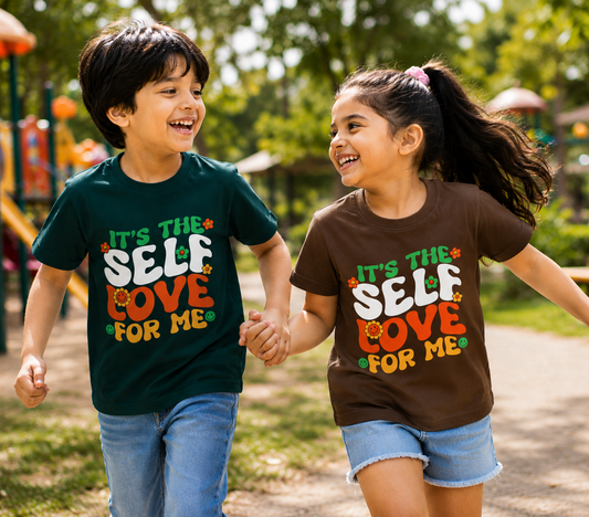 For kids: “Self Love” Kids Crew Neck T-Shirt