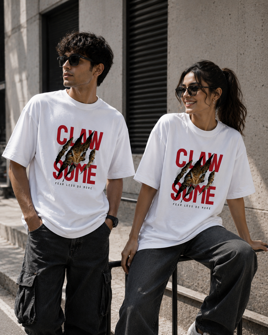 "Claw Some Courage" Unisex Oversized Standard T-Shirt