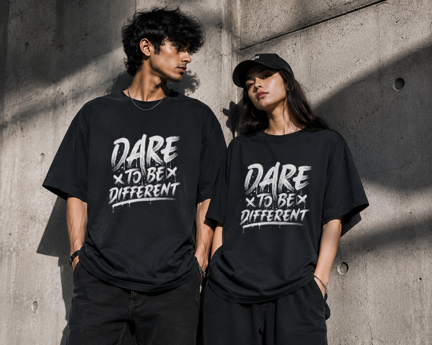 Dare To Be Different Unisex Oversized Standard T-Shirt