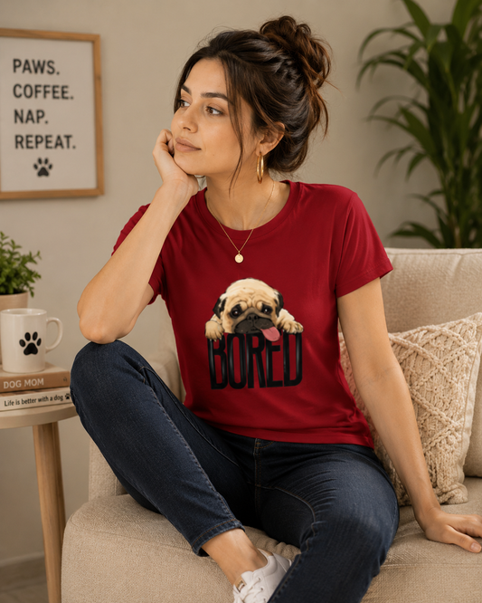 Bored Pug Mood Women's Classic T-Shirt