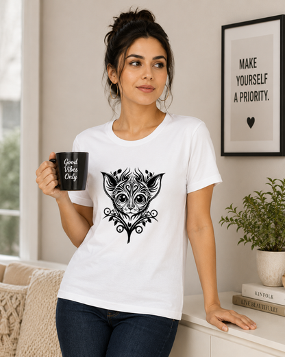 Mystic Cat Mandala Women's Classic T-Shirt