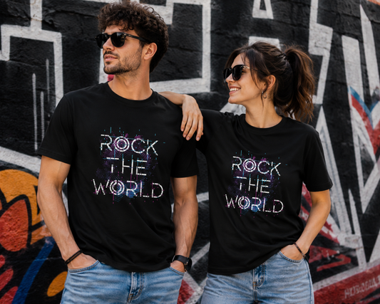 "Rock The World" Unisex Classic Crew T-Shirt