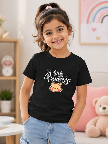 For kids: "Little Princess" Girl's Crew Neck T-Shirt