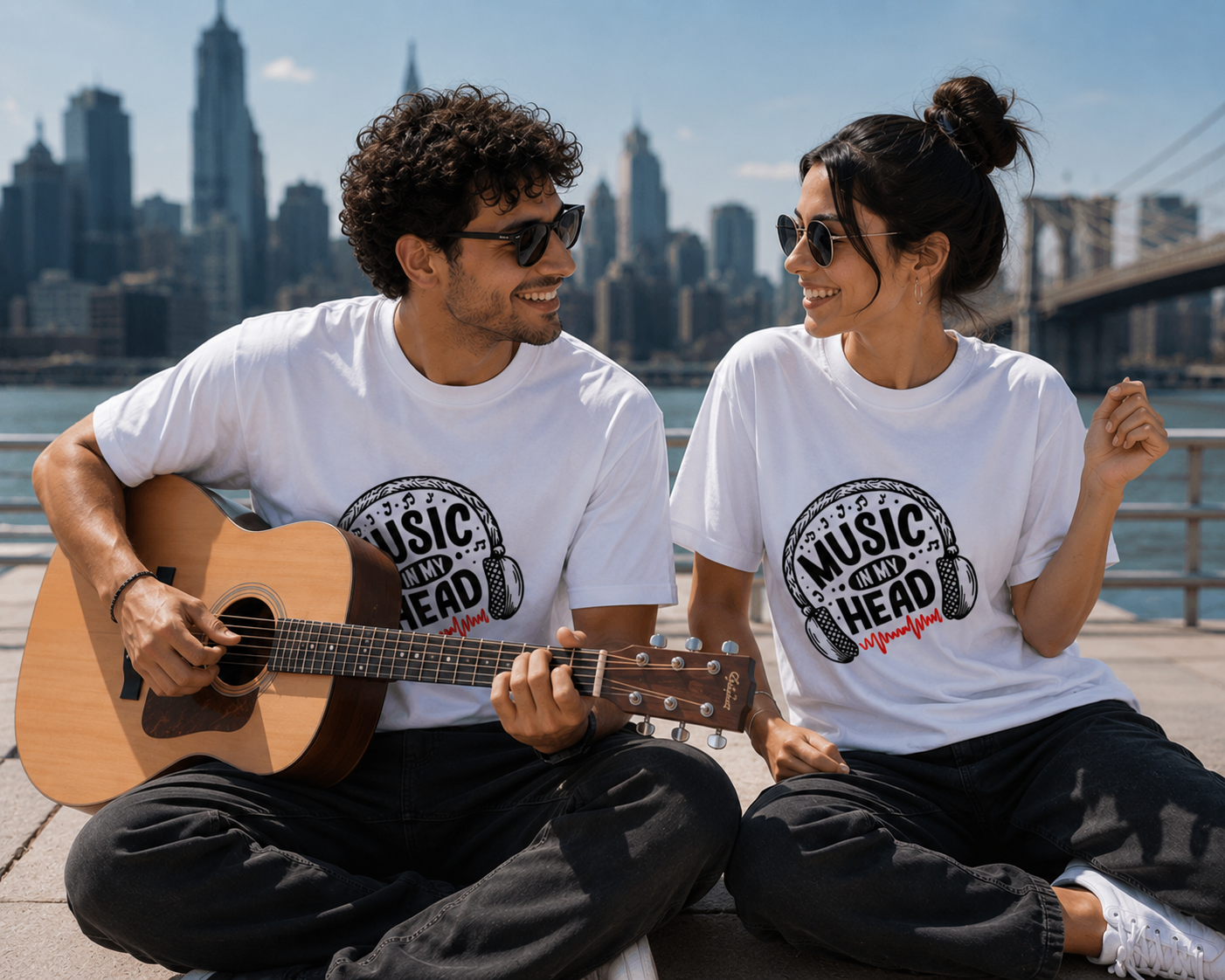 "Music In My Head" Unisex Standard Crew T-Shirt