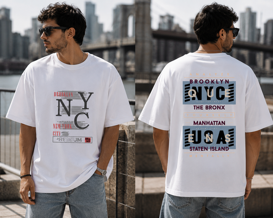 "NYC Urban State of Mind" Oversized Standard T-Shirt