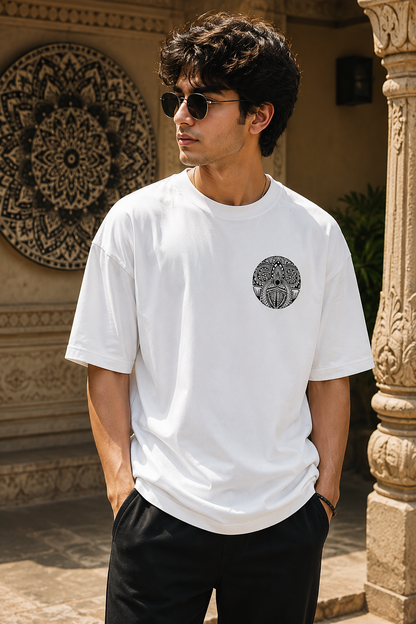 Oversized Classic T-Shirt with Mandala design
