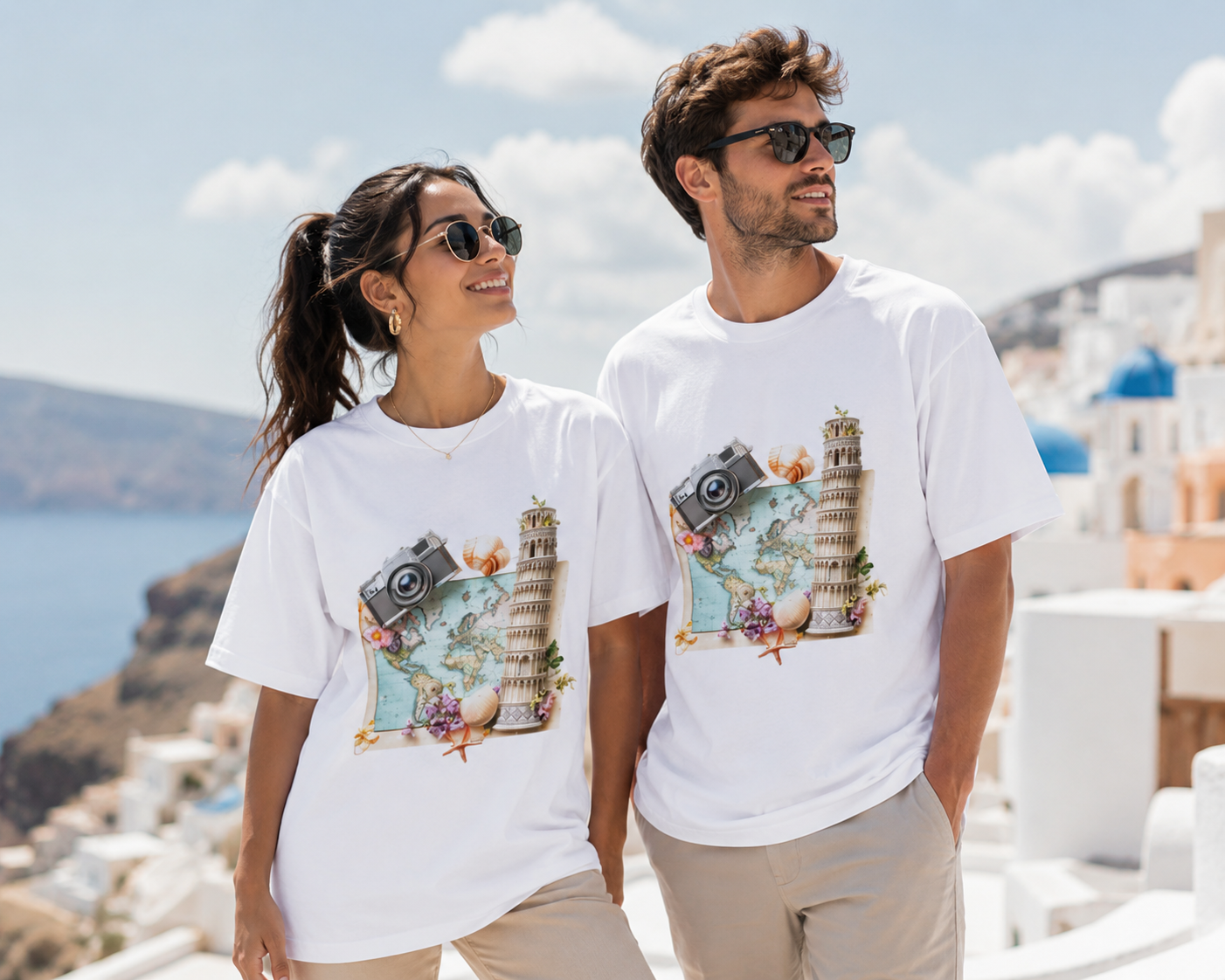 Unisex Oversized Graphic T-Shirt : Travel Explorer Edition
