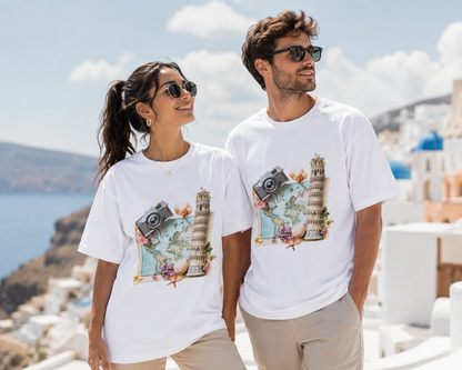 Unisex Oversized Graphic T-Shirt : Travel Explorer Edition