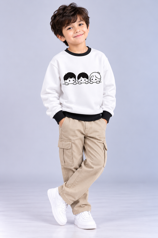 Peek-a-Boo Pals Kids AOP Sweatshirt