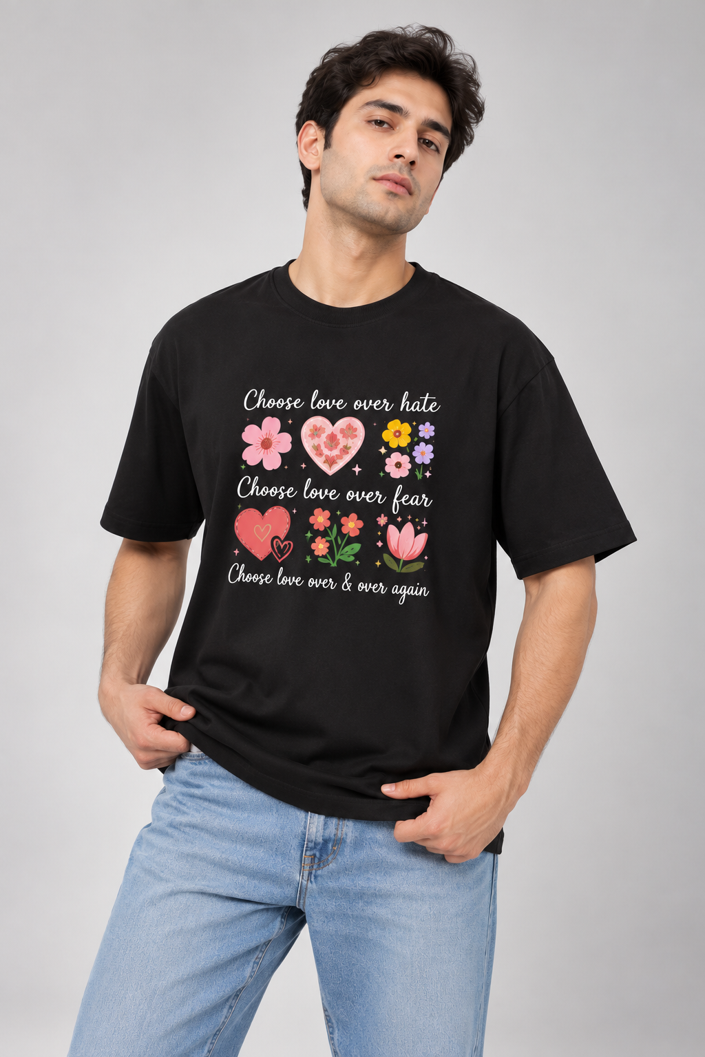 Choose Love Always Unisex Stretch T-shirt