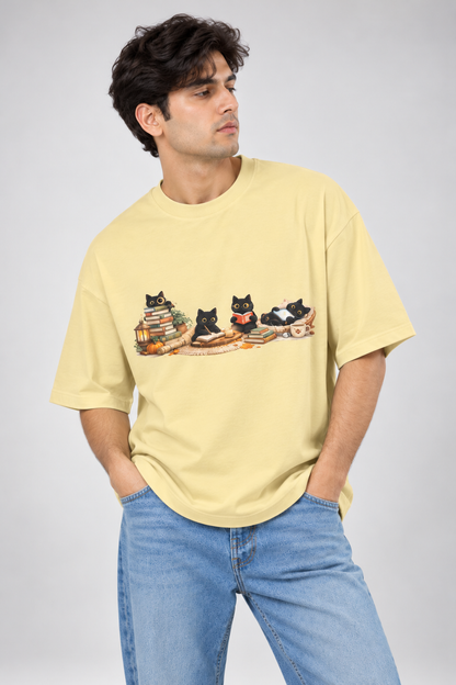 The Reading Cats Unisex Oversized Standard T-Shirt