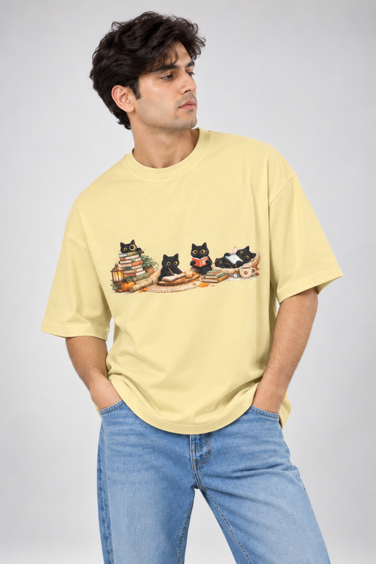 The Reading Cats Unisex Oversized Standard T-Shirt