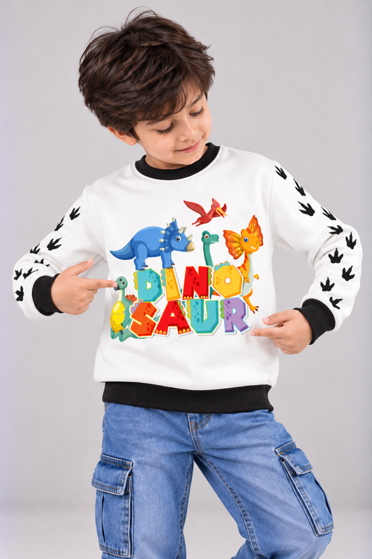 Dino Colour Crew Kids Unisex Sweatshirt
